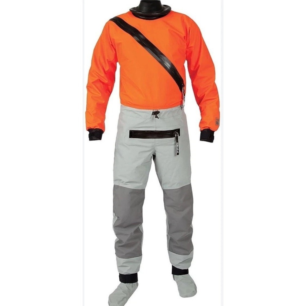 Kokatat Hydrus 3.0 Swift Entry Dry Suit Men's Tangerine/Gray  XXL